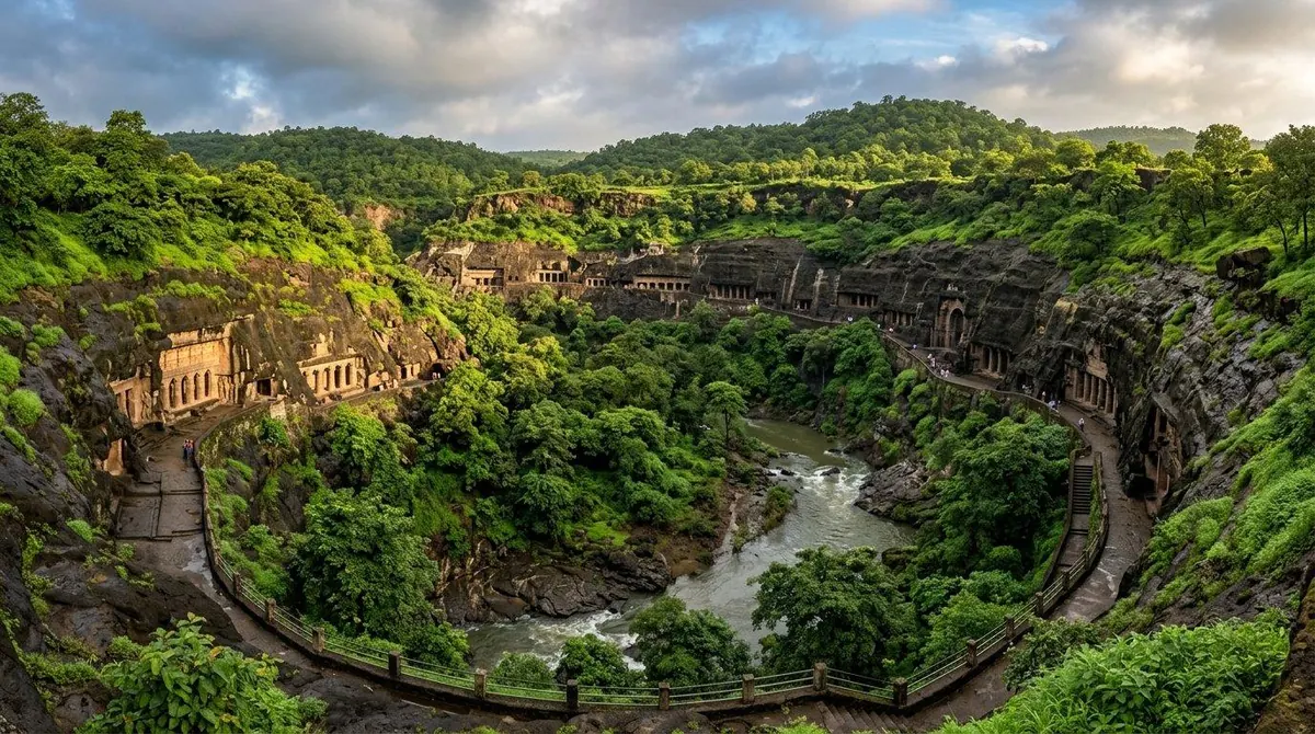 Ajanta Caves – tour by Solapur Car Rental Service, Shourya Tours & Travels