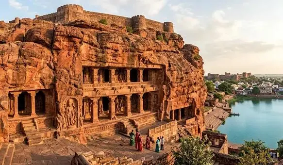 Badami Caves – tour by Solapur Car Rental Service, Shourya Tours & Travels