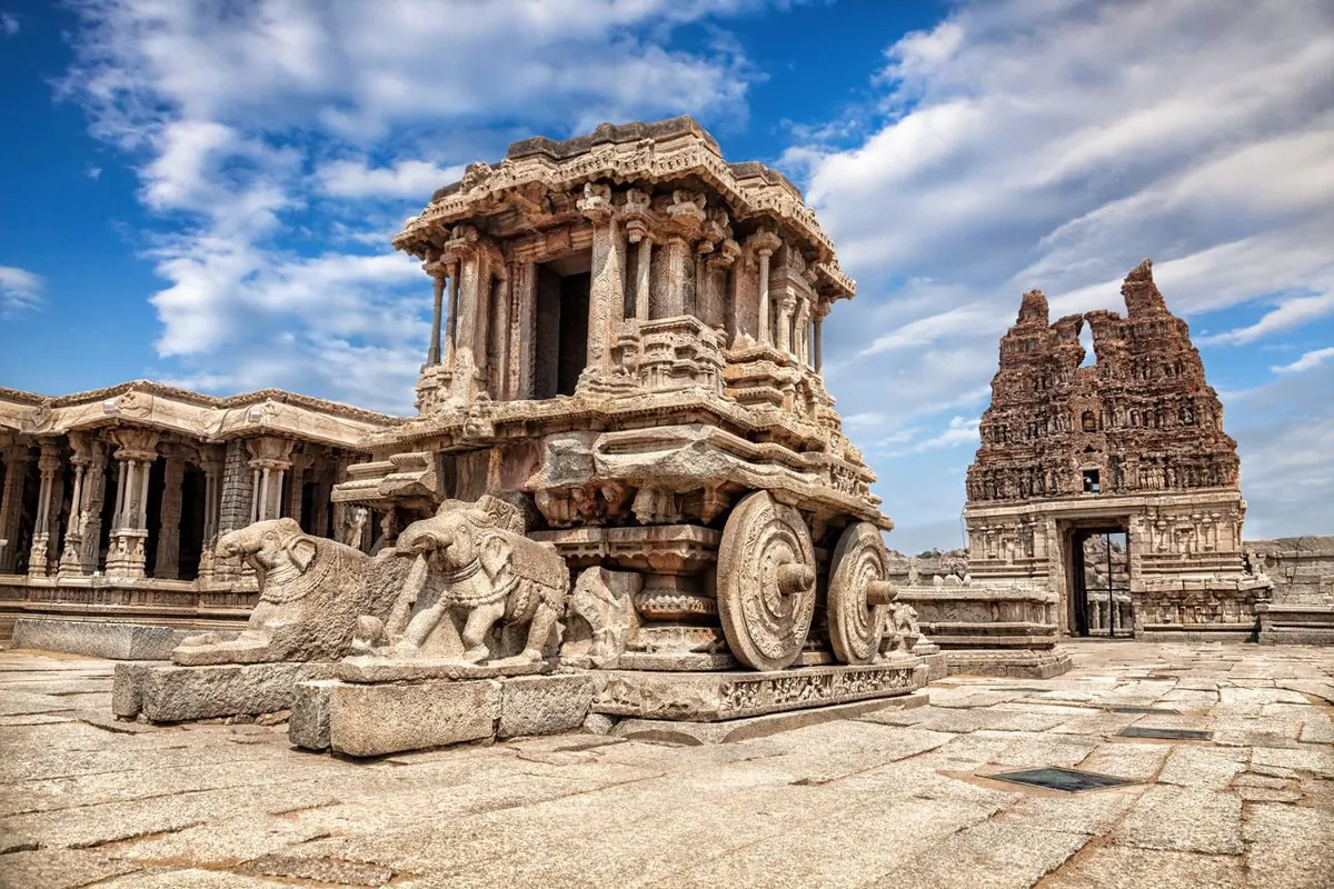 Hampi Stone Chariot – tour by Solapur Car Rental Service, Shourya Tours & Travels
