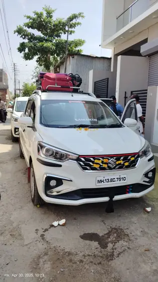 Ertiga outstation taxi with roof carrier in Solapur